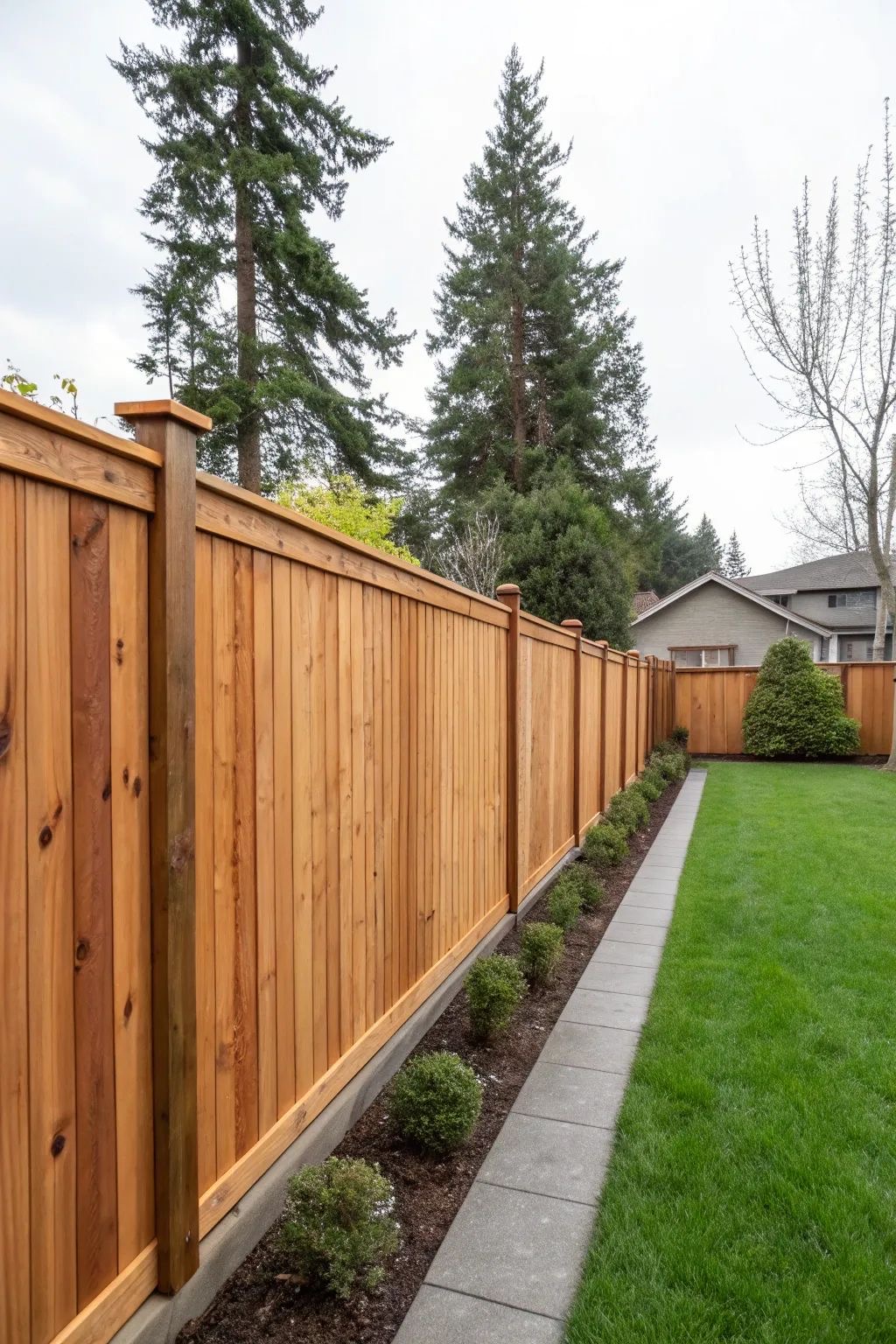 picture frame wood fence Calgary