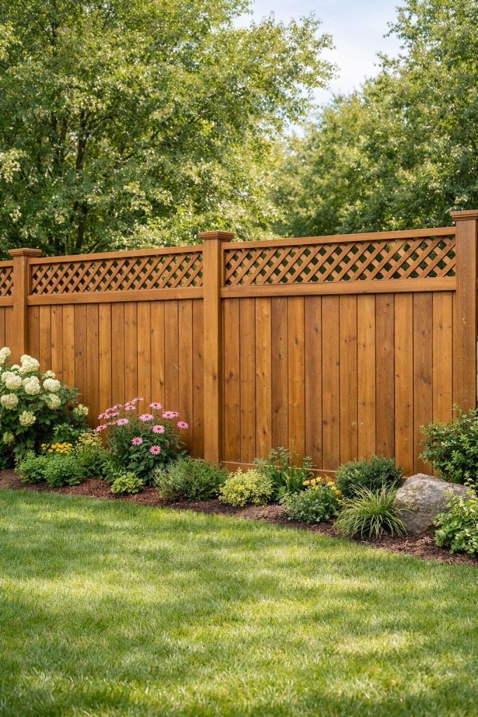 decorative wood fence Calgary